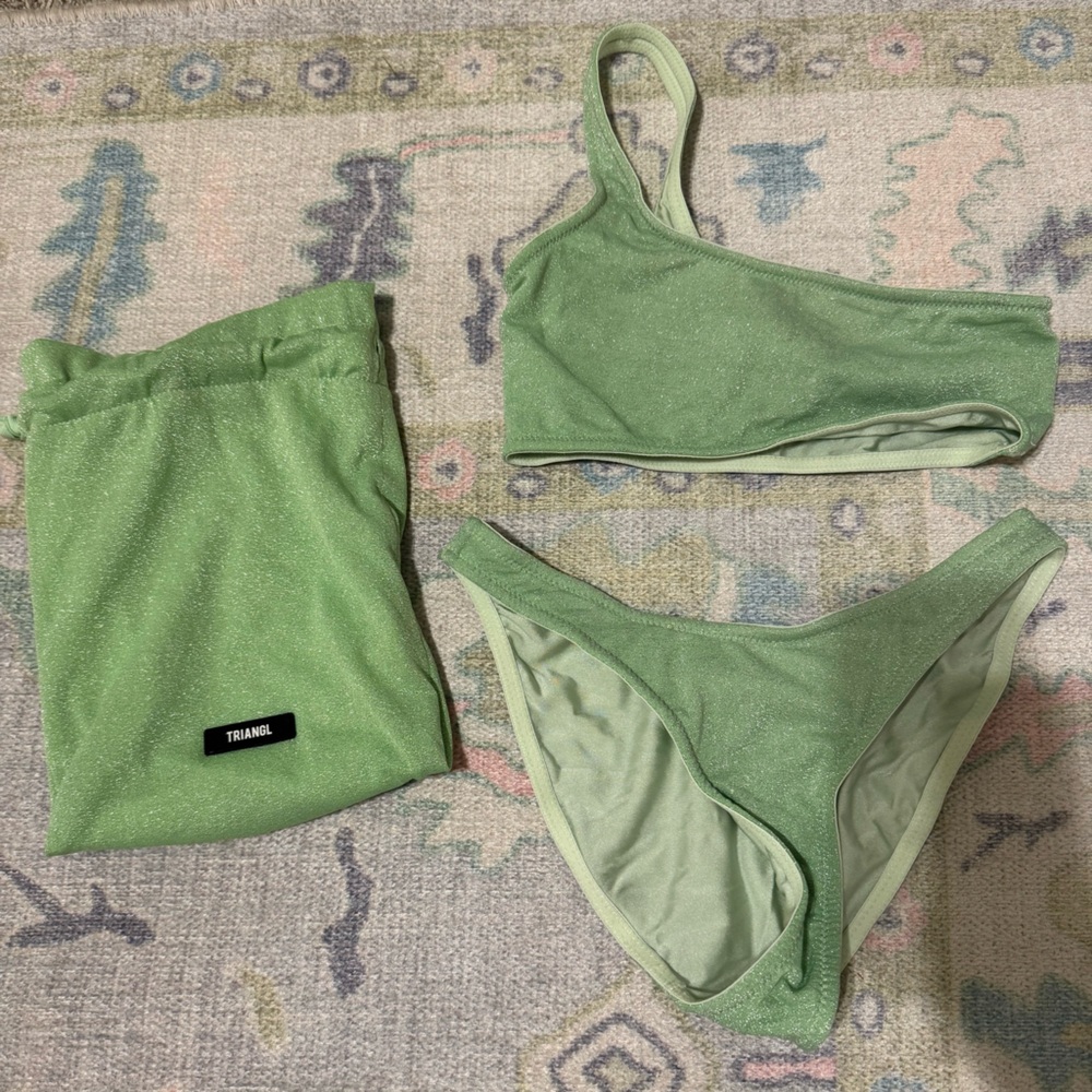 Triangl Swimwear Green Bikini Set